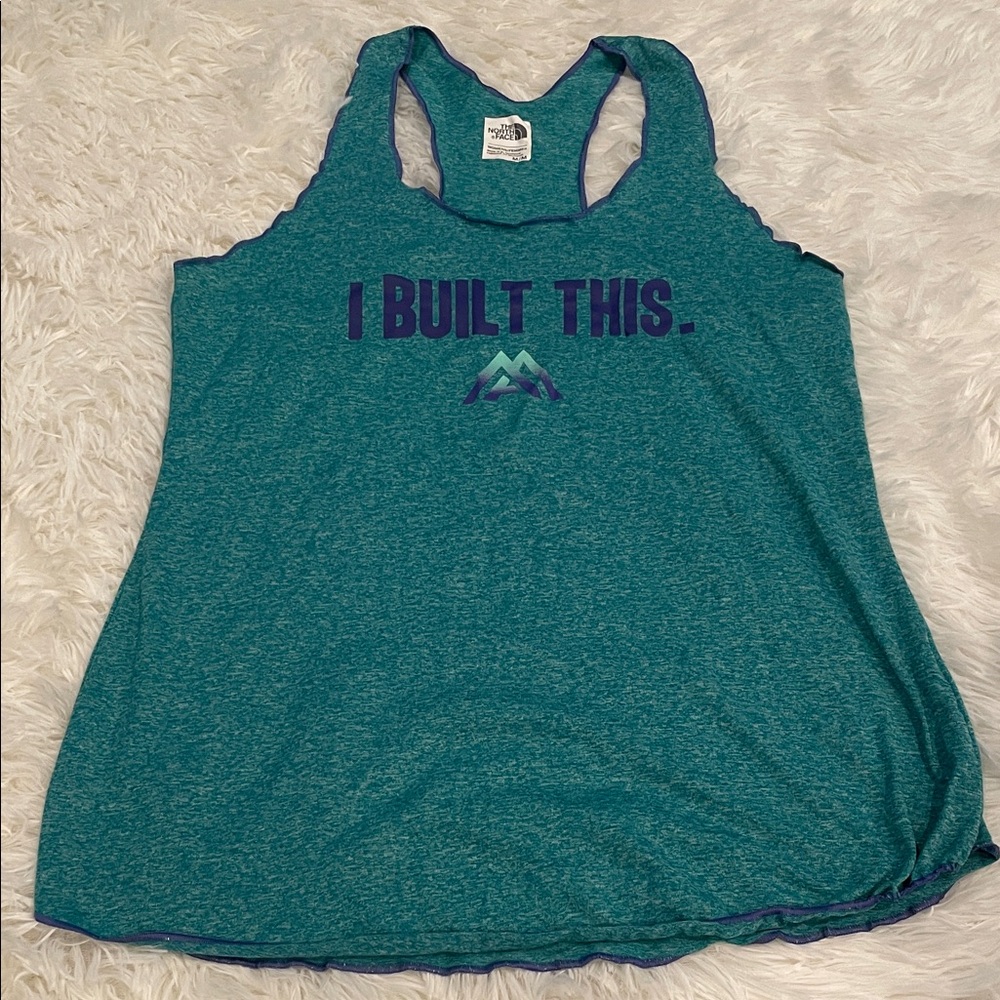 The North Face Teal Graphic Tank Top